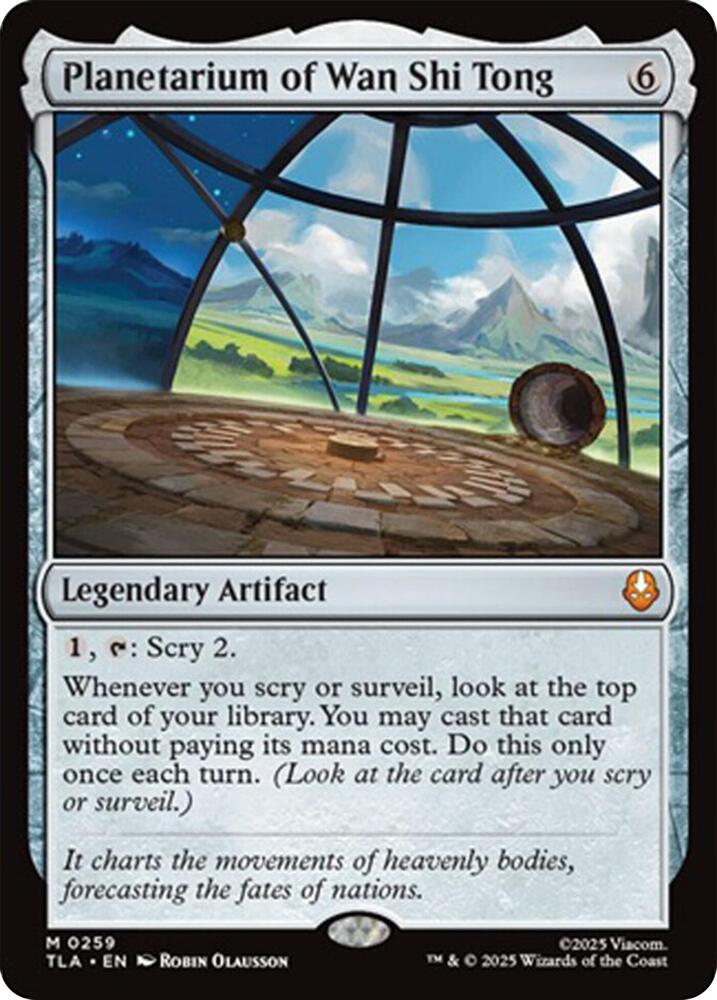 Planetarium of Wan Shi Tong 259 card from Avatar: The Last Airbender