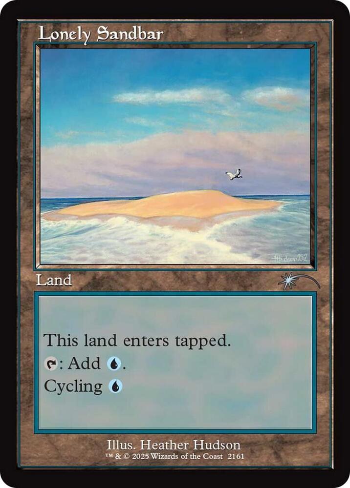 Lonely Sandbar (Retro Frame) 2161 card from Secret Lair Drop Series