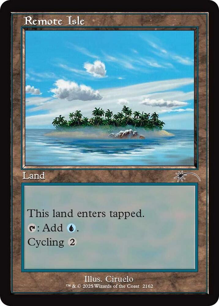 Remote Isle (Retro Frame) 2162 card from Secret Lair Drop Series