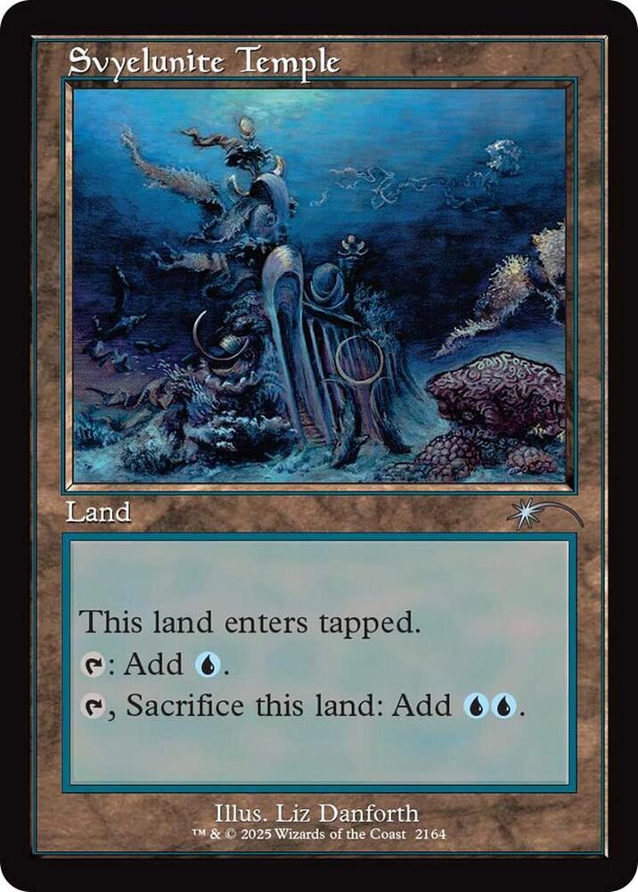 Svyelunite Temple (Retro Frame) 2164 card from Secret Lair Drop Series