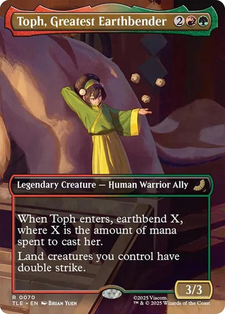 Toph, Greatest Earthbender (Borderless) 70 card from Avatar: The Last Airbender: Eternal-Legal