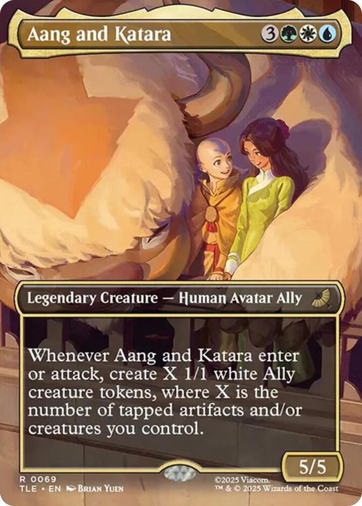 Aang and Katara (Borderless) 69 card from Avatar: The Last Airbender: Eternal-Legal
