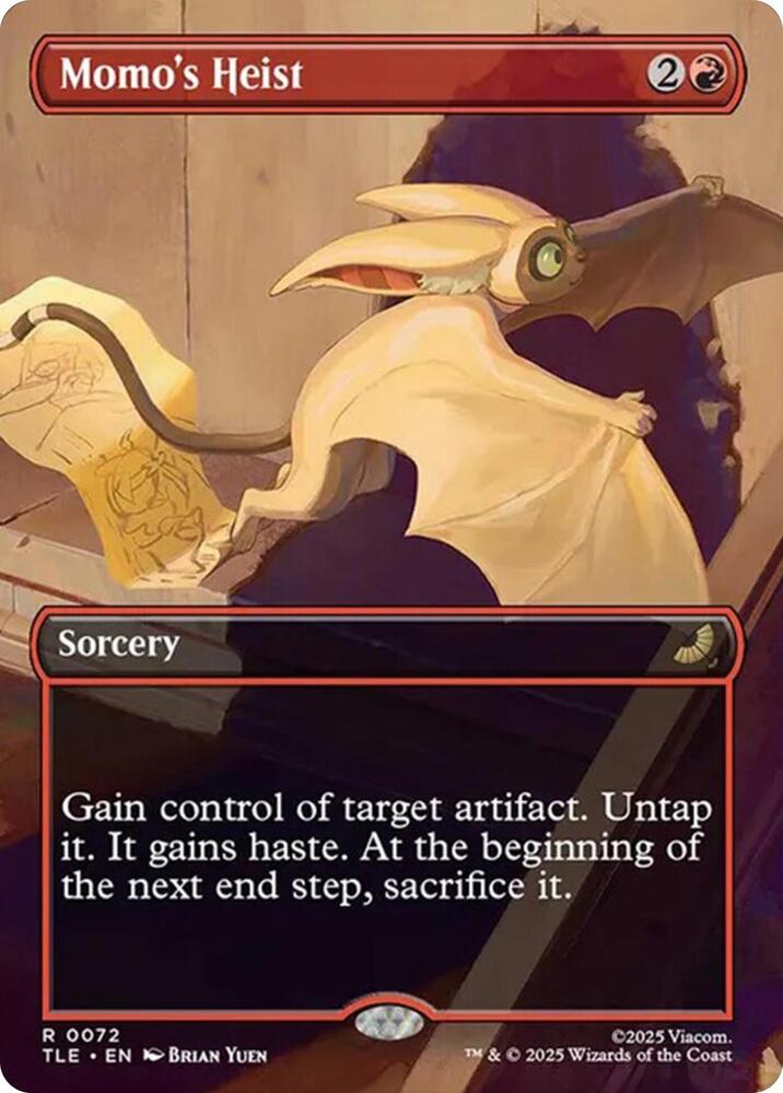 Momo's Heist (Borderless) 72 card from Avatar: The Last Airbender: Eternal-Legal