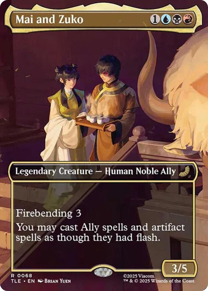 Mai and Zuko (Borderless) 68 card from Avatar: The Last Airbender: Eternal-Legal