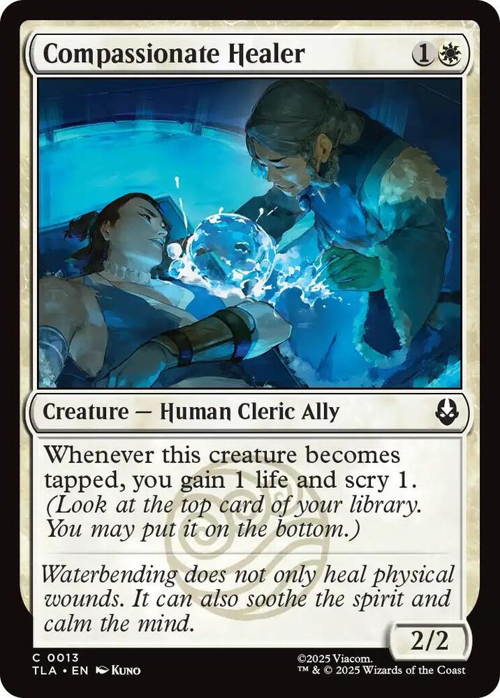 Compassionate Healer 13 card from Avatar: The Last Airbender