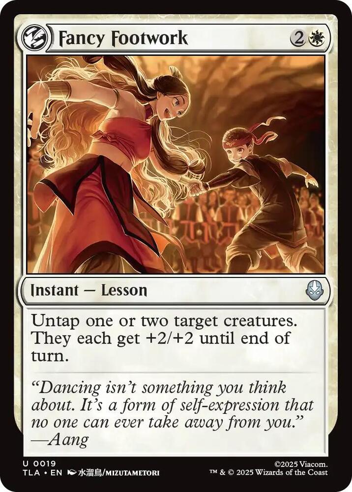 Fancy Footwork 19 card from Avatar: The Last Airbender