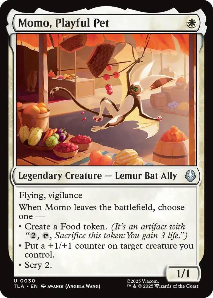 Momo, Playful Pet 30 card from Avatar: The Last Airbender