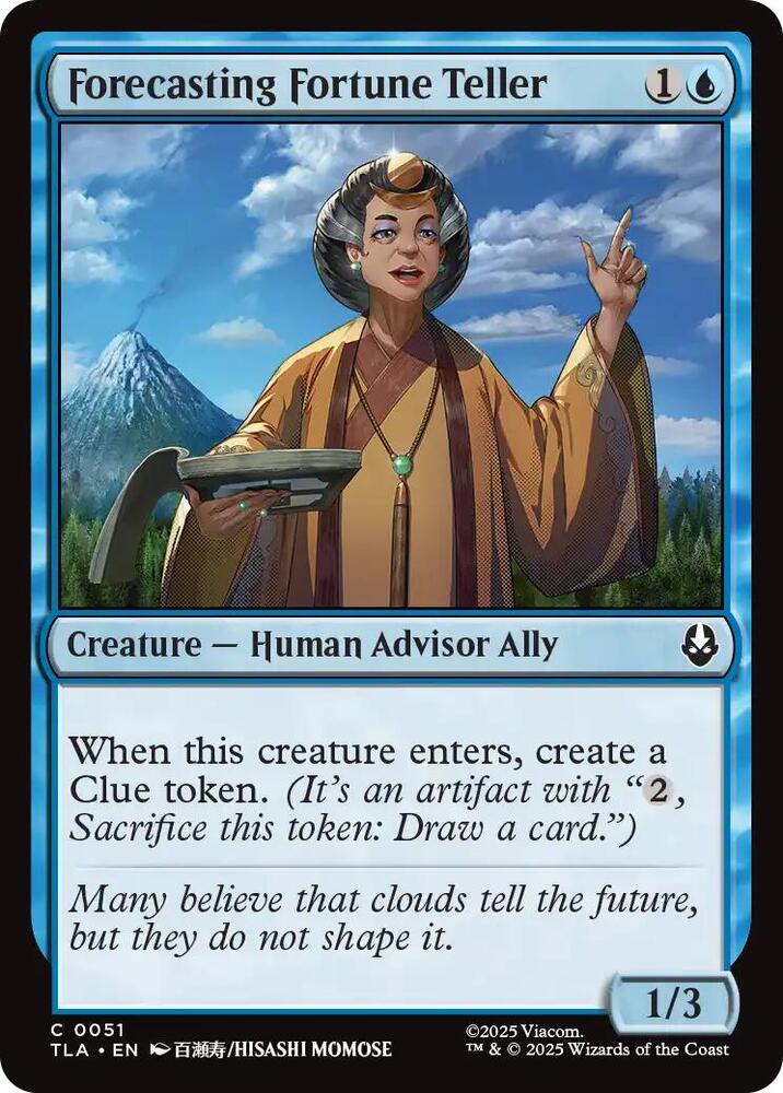 Forecasting Fortune Teller 51 card from Avatar: The Last Airbender
