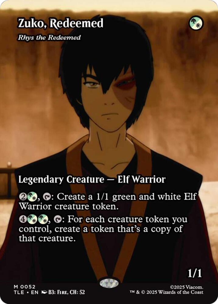 Zuko, Redeemed - Rhys the Redeemed (Borderless) 52 card from Avatar: The Last Airbender: Eternal-Legal