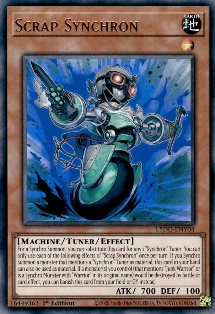 Scrap Synchron L5DD-ENY04 card from Legendary 5D's Decks