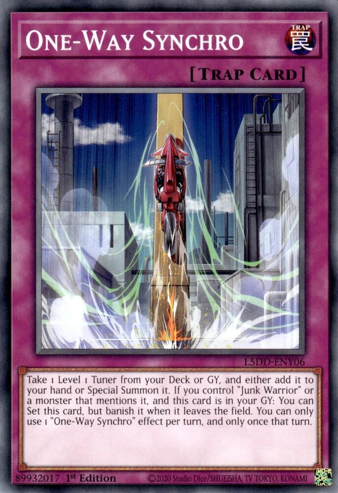 One-Way Synchro L5DD-ENY06 card from Legendary 5D's Decks