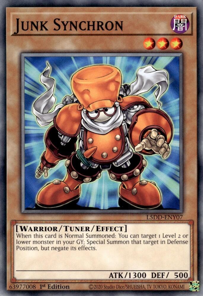 Junk Synchron L5DD-ENY07 card from Legendary 5D's Decks