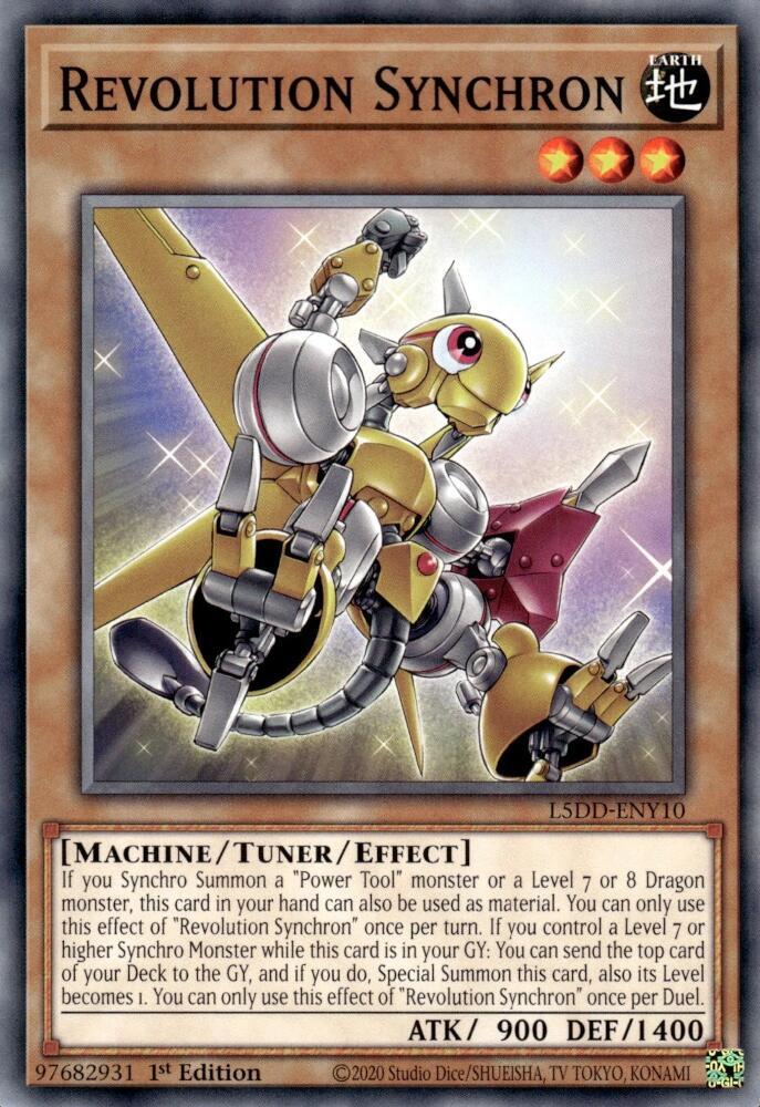 Revolution Synchron L5DD-ENY10 card from Legendary 5D's Decks