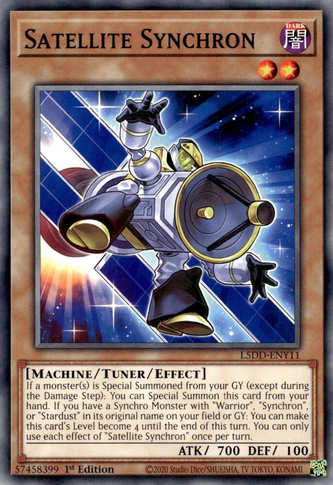 Satellite Synchron L5DD-ENY11 card from Legendary 5D's Decks