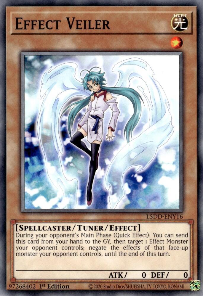 Effect Veiler L5DD-ENY16 card from Legendary 5D's Decks