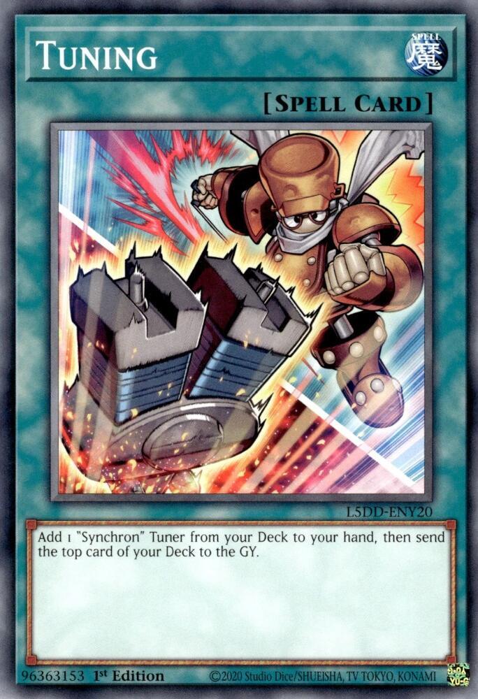 Tuning (Alternate Art) L5DD-ENY20 card from Legendary 5D's Decks