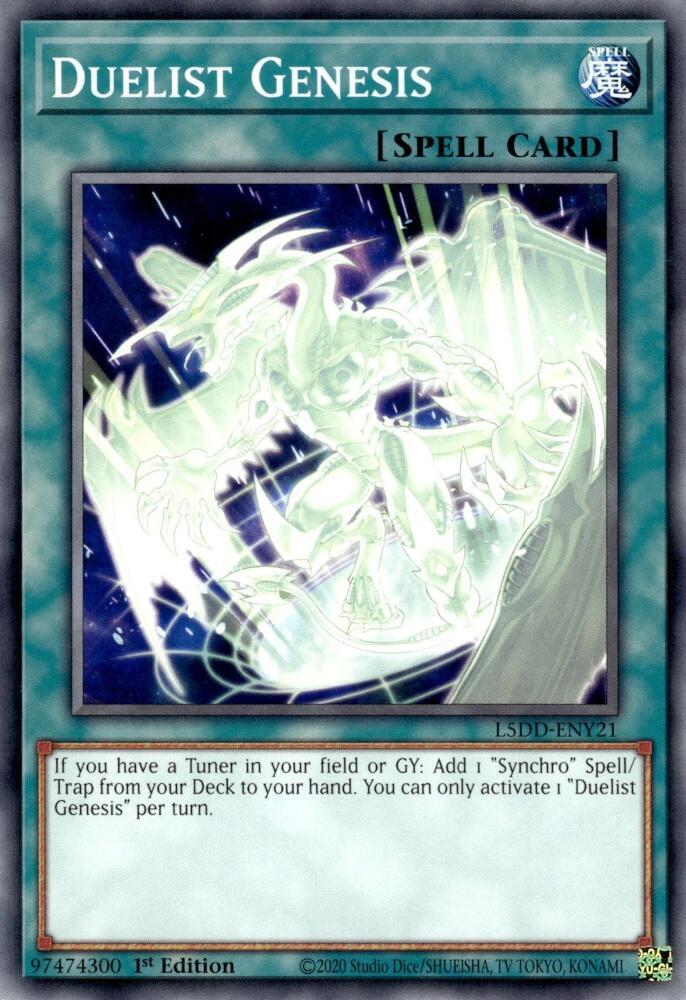 Duelist Genesis L5DD-ENY21 card from Legendary 5D's Decks