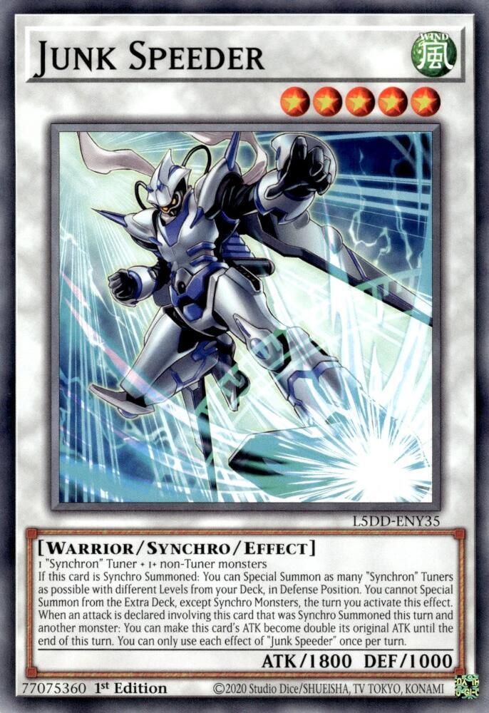 Junk Speeder L5DD-ENY35 card from Legendary 5D's Decks