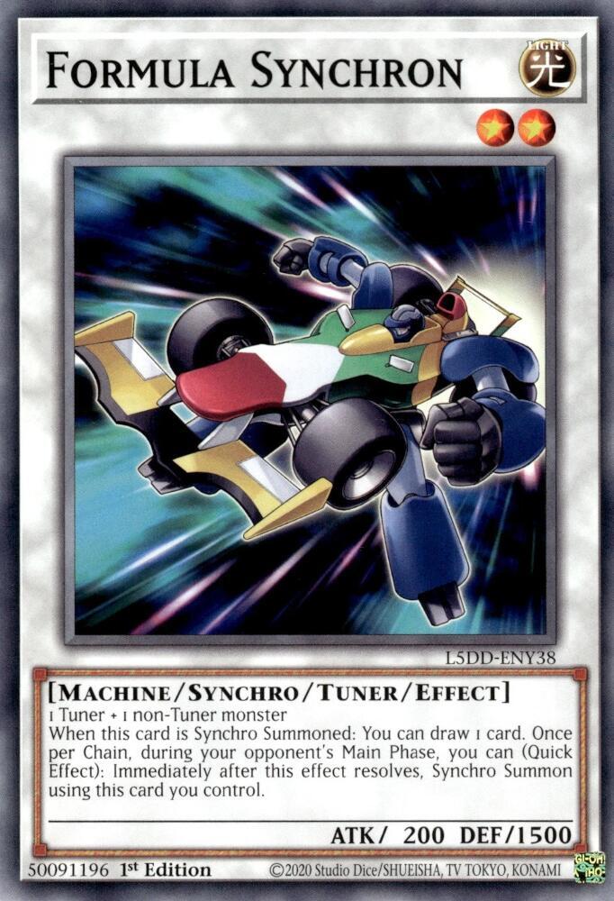 Formula Synchron L5DD-ENY38 card from Legendary 5D's Decks