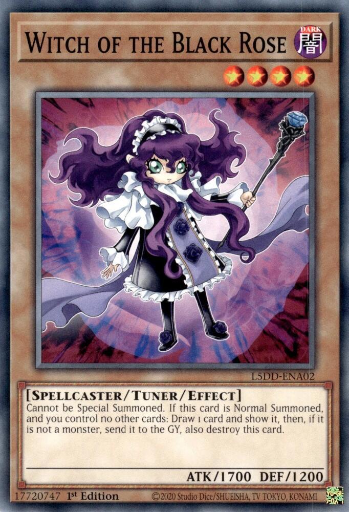 Witch of the Black Rose L5DD-ENA02 card from Legendary 5D's Decks