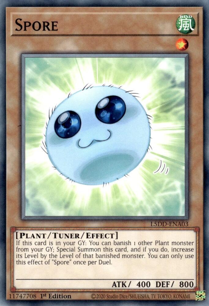 Spore L5DD-ENA03 card from Legendary 5D's Decks