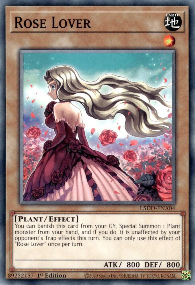 Rose Lover L5DD-ENA04 card from Legendary 5D's Decks
