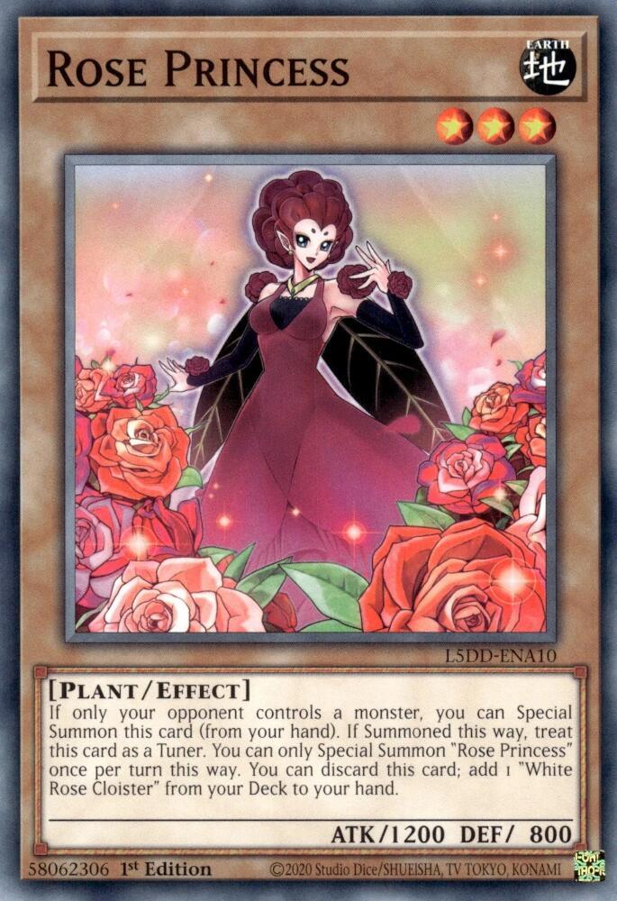 Rose Princess L5DD-ENA10 card from Legendary 5D's Decks