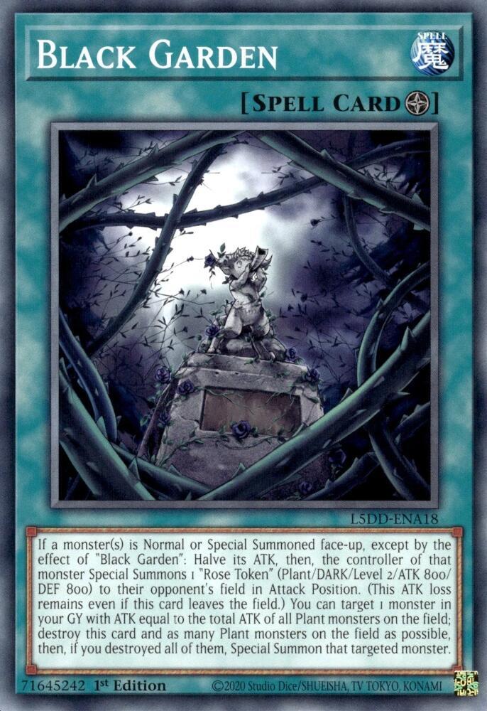 Black Garden L5DD-ENA18 card from Legendary 5D's Decks