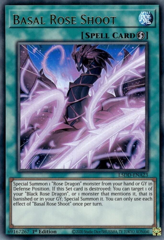 Basal Rose Shoot (Ultra Rare) L5DD-ENA23 card from Legendary 5D's Decks