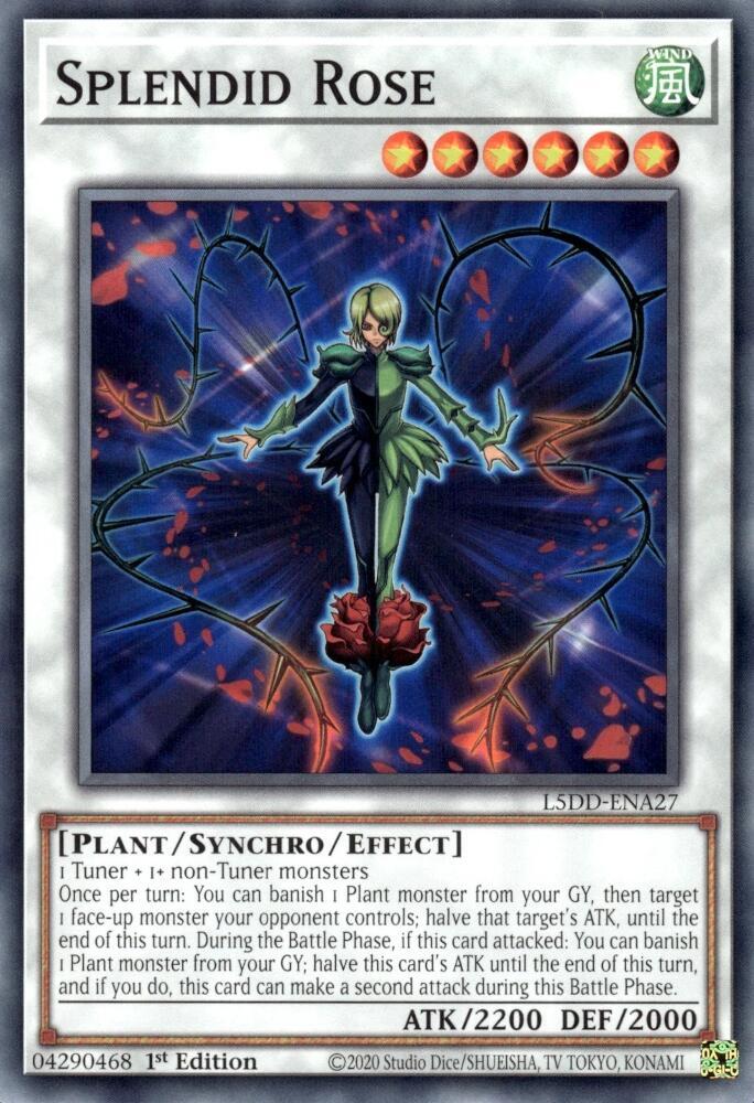 Splendid Rose L5DD-ENA27 card from Legendary 5D's Decks