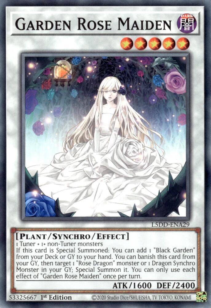 Garden Rose Maiden L5DD-ENA29 card from Legendary 5D's Decks