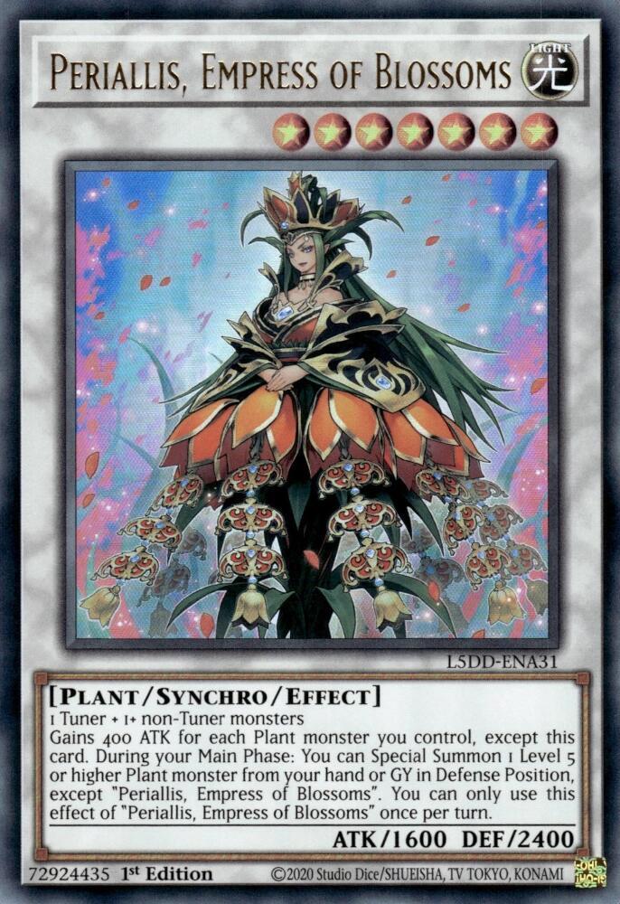 Periallis, Empress of Blossoms L5DD-ENA31 card from Legendary 5D's Decks