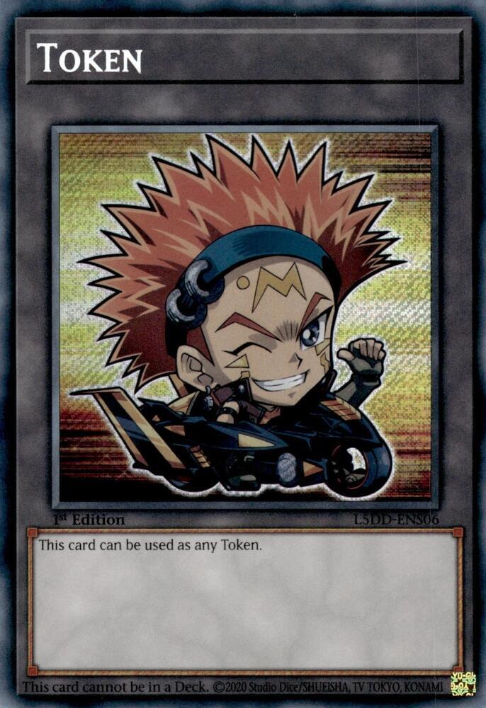 Token (Crow) L5DD-ENS06 card from Legendary 5D's Decks