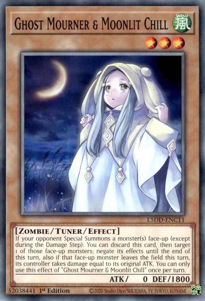 Ghost Mourner & Moonlit Chill L5DD-ENC11 card from Legendary 5D's Decks