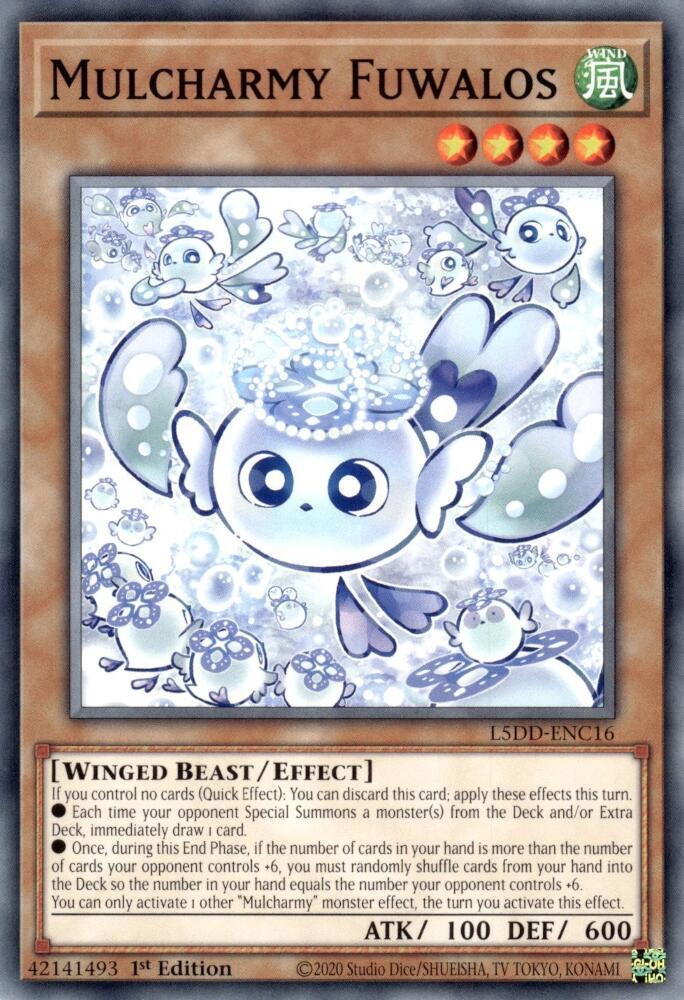 Mulcharmy Fuwalos L5DD-ENC16 card from Legendary 5D's Decks