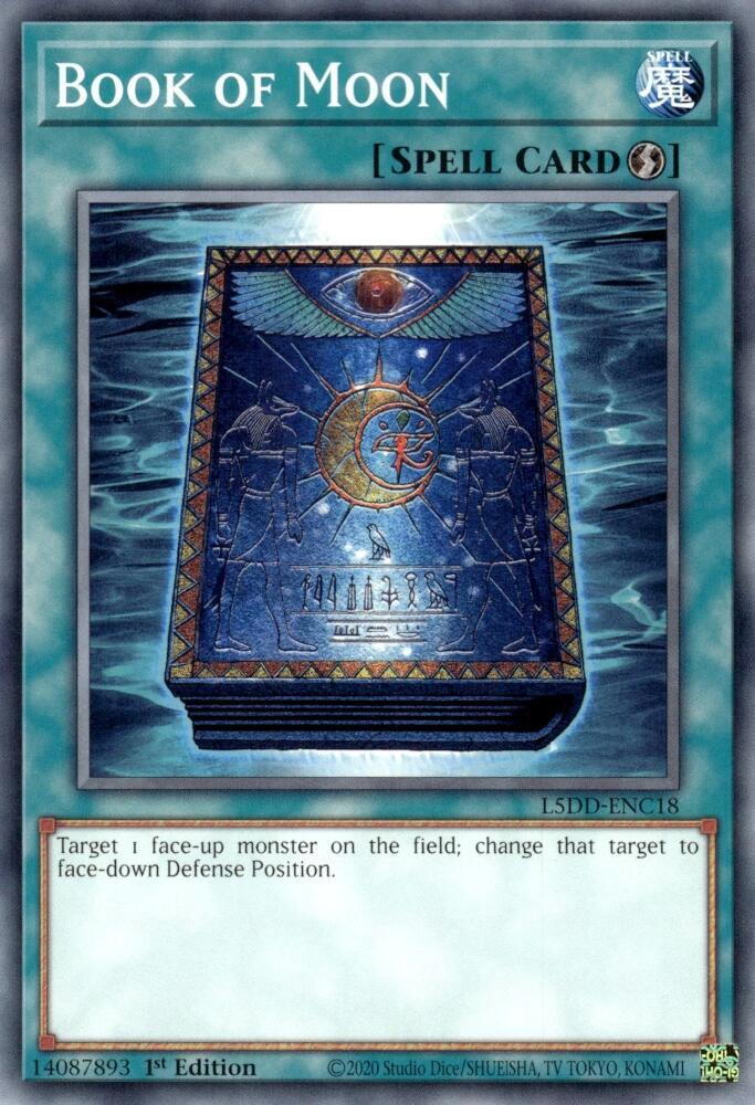 Book of Moon L5DD-ENC18 card from Legendary 5D's Decks