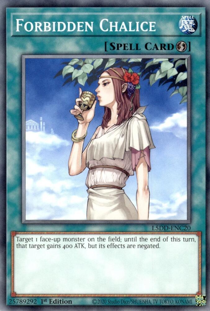 Forbidden Chalice L5DD-ENC20 card from Legendary 5D's Decks