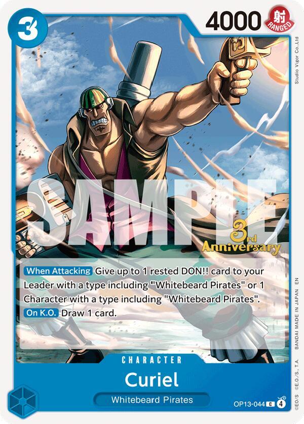 Curiel OP13-044 card from Carrying On His Will: 3rd Anniversary Tournament Cards