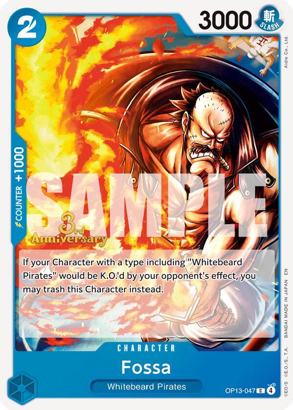 Fossa OP13-047 card from Carrying On His Will: 3rd Anniversary Tournament Cards