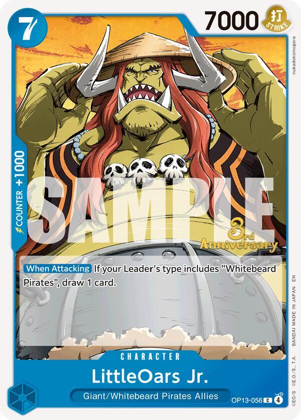 LittleOars Jr. OP13-056 card from Carrying On His Will: 3rd Anniversary Tournament Cards