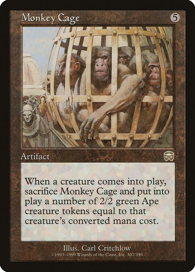 Monkey Cage 307 card from Mercadian Masques