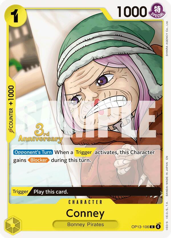 Conney OP13-106 card from Carrying On His Will: 3rd Anniversary Tournament Cards