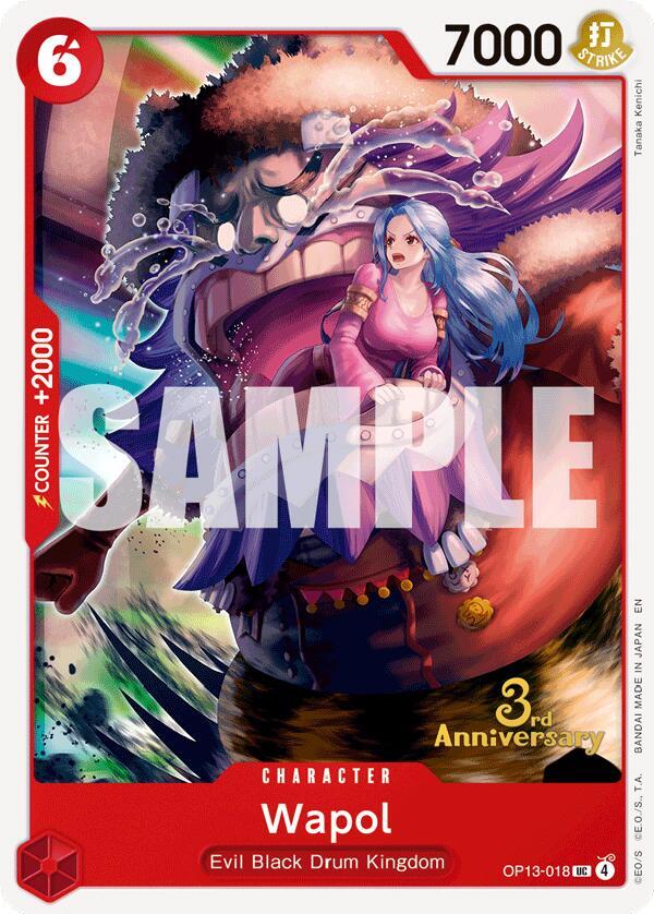 Wapol OP13-018 card from Carrying On His Will: 3rd Anniversary Tournament Cards