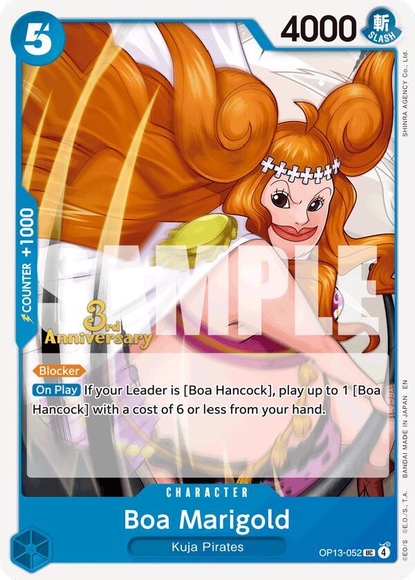 Boa Marigold OP13-052 card from Carrying On His Will: 3rd Anniversary Tournament Cards