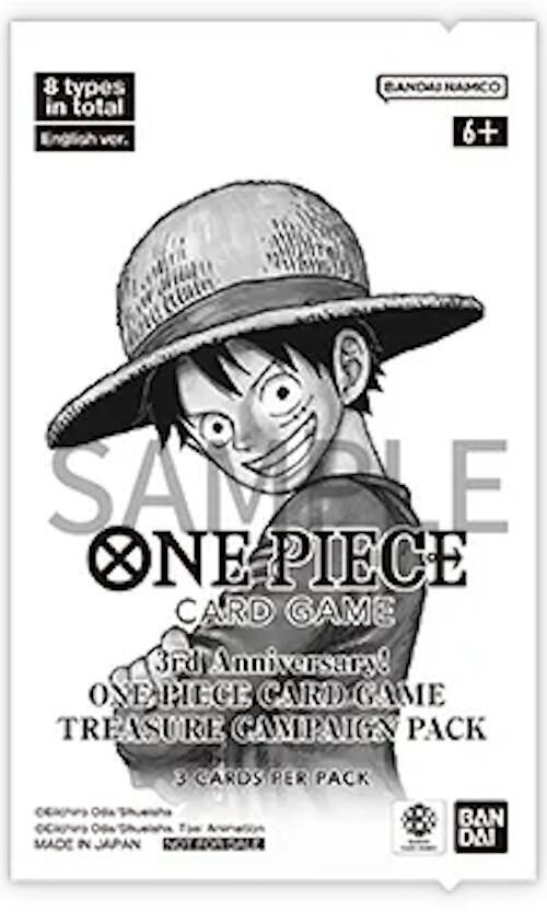 3rd Anniversary One Piece Card Game Treasure Campaign Pack card from One Piece Promotion Cards