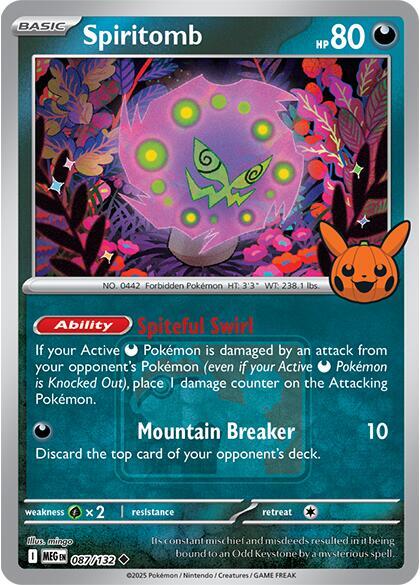Spiritomb (Pokeween 2025) 087/132 card from Miscellaneous Cards & Products