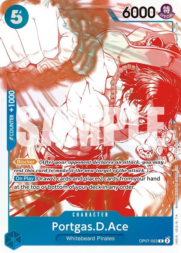 Portgas.D.Ace (3rd Anniversary Treasure Campaign Pack) OP07-053 card from One Piece Promotion Cards