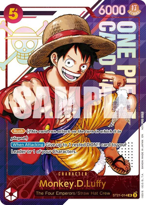 Monkey.D.Luffy (3rd Anniversary Treasure Campaign Pack) ST21-014 card from One Piece Promotion Cards