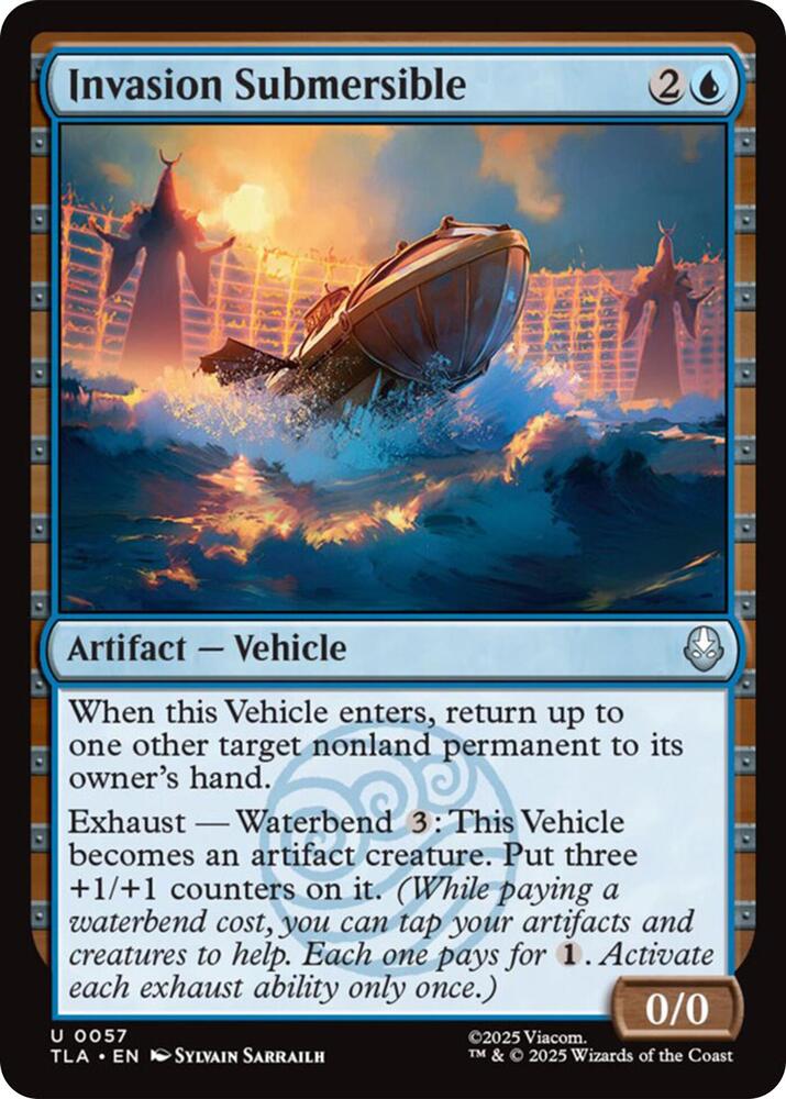 Invasion Submersible 57 card from Avatar: The Last Airbender