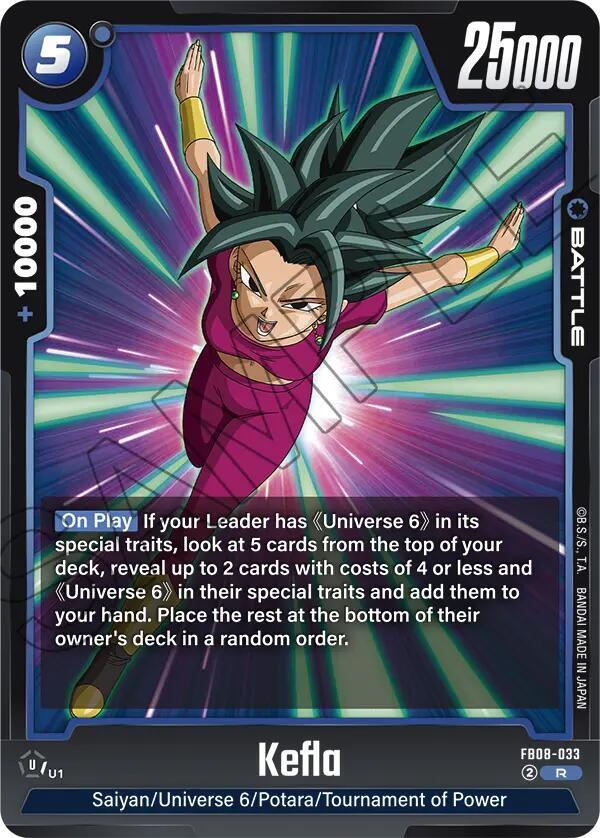 Kefla FB08-033 card from Saiyan's Pride